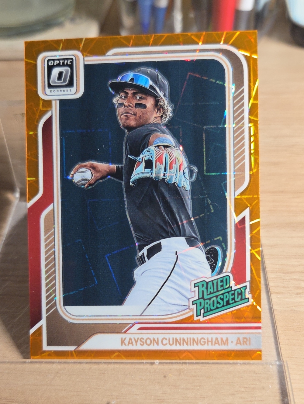 Panini 2026 Orange Velocity  Kayson Cunningham Rated Prospect Baseball Card